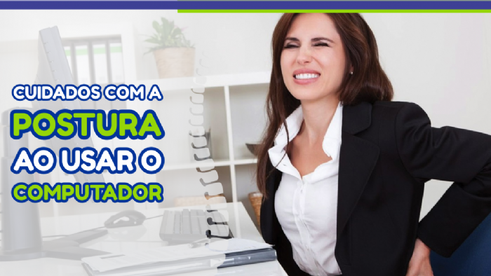 Imagem de Cuidados com a postura ao usar o computador